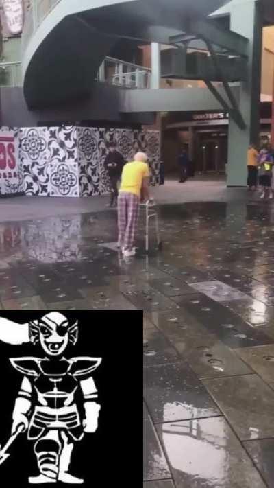 Undyne fight grandpa