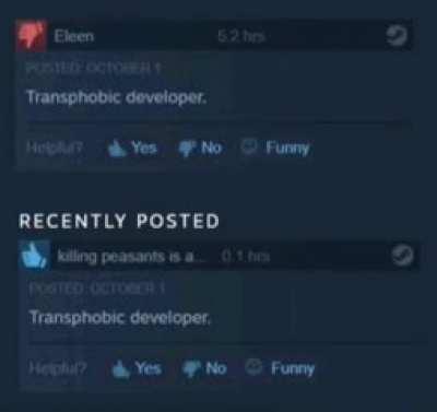 transphobic developer