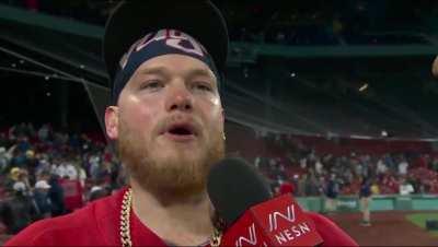 [Highlight] [highlight] after hitting a walkoff vs the twins Verdugo drops two F Bombs in the post game interview