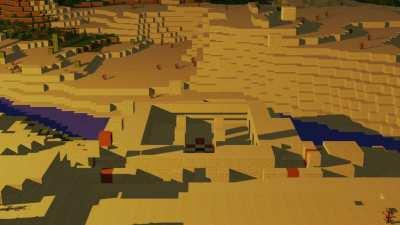 Desert temple construction