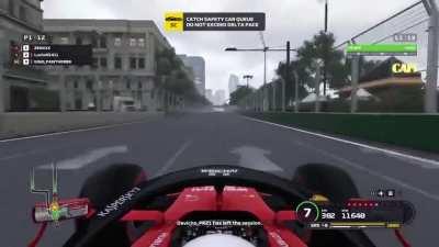 Lead a race in unranked for the 1st time and this happens