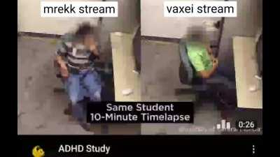 mrekk stream: 😃😆😅😃🤣 vaxei stream: 🧐🤨🤨🤔🧐