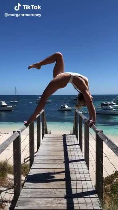 Morgan Rose Is flexible and hot