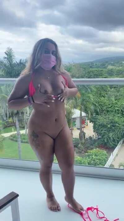 I hope somebody at my resort saw me