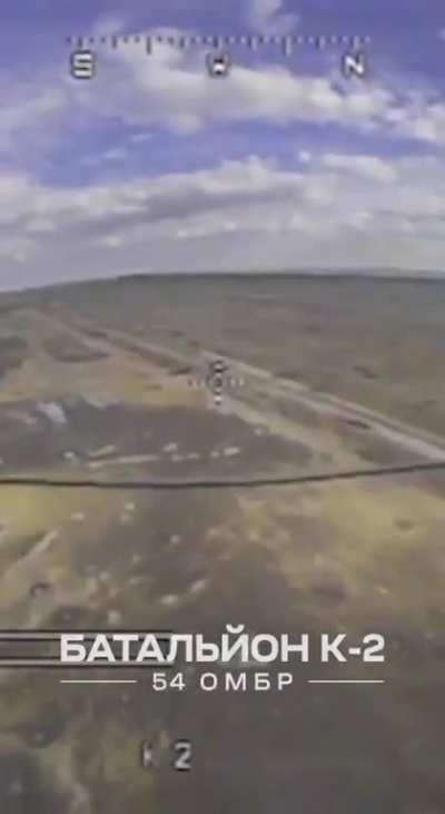 K2 operator sends FPV drone straight into russian tankers head