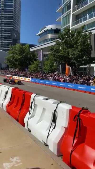 Red Bull RB7 - Driven by Sergio Perez in the streets of Downtown Dallas!!!