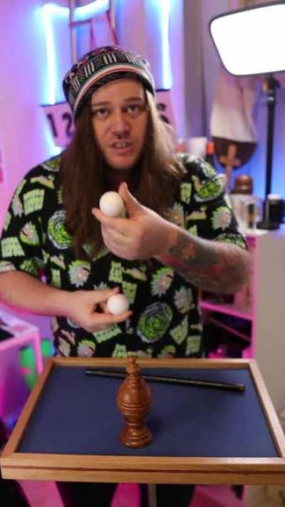 A children's trick by a full-time magician