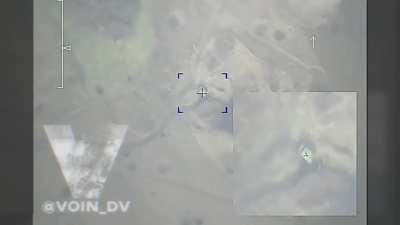 RU POV: Russian Krasnopol Artillery hits a Ukrainian Gaz-66 Truck. You can see what appears to be a body get launched into the sky at second 13 and land a few Meters away to North-East of the Truck.