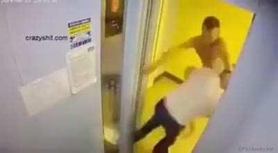 When your in the refinery and the red lights on the funny camera turn blue.