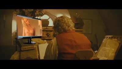 Bilbo spends hours and hours looking at Porn