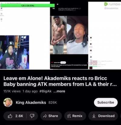 “”BIG AK””” saying LA guys not like that but podcasters because of Bricc Baby, T Rell, AD and Wack100 Munchie B etc