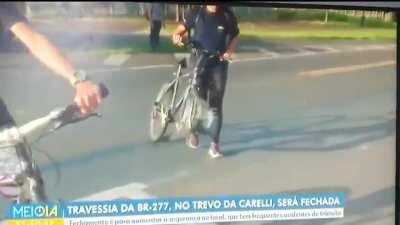 WCGW crossing the road without paying attention