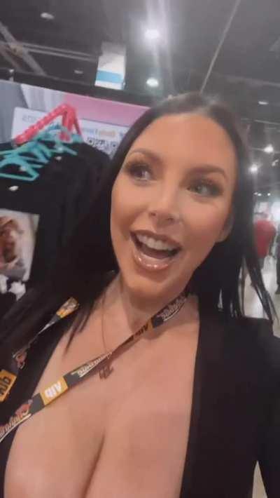 Angela absolutely loves to show off