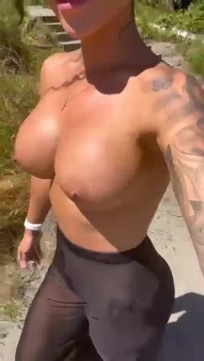 Walking the beach with my 800cc boltons out