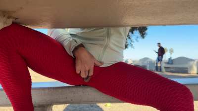 The guy behind me had no clue what I was up to!