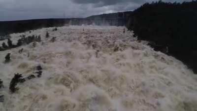 100 megalitre release from Wyangala Dam, near Cowra NSW, Australia