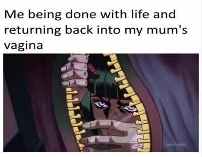 Reject adulthood return to foetus