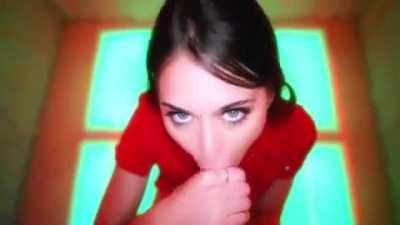 So cute when she swallows