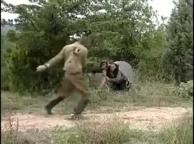 My team and I trying to destroy the EBR 5 seconds into the game.