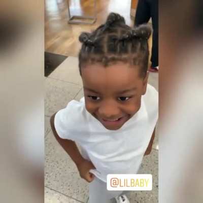 Lil Baby’s son Jason was hype to meet Cj So Cool 😭