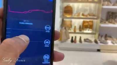 Walking Around A Store With Remote Vibrator Inside Her