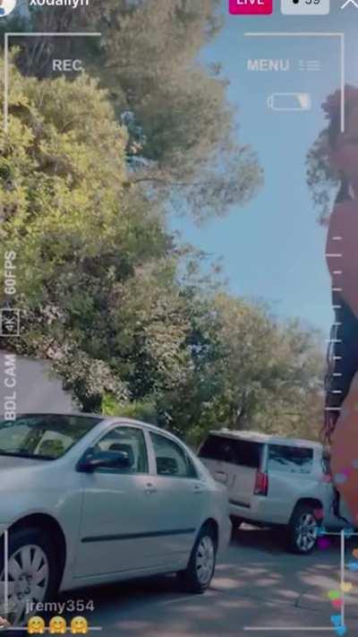 just checking herself out