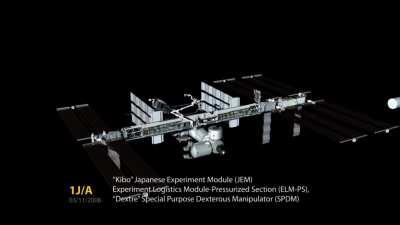 Timelapse Animation of the ISS being constructed, from the first module to the last.
