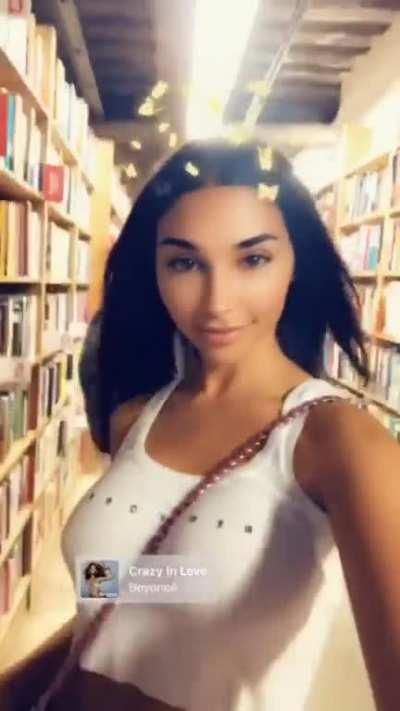 white tank top (kinda see through)