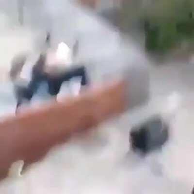 police singing in community (and very well)