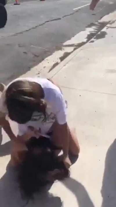 thot throwdown on the side of the street