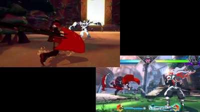 (V9 SPOILERS) seems like the main show has quoted a 5yo game, unless i've forgotten i fight sequence