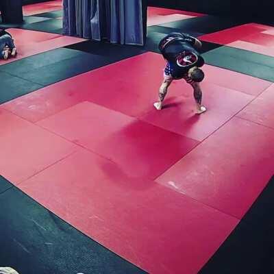 When your roll turns into a Pro Wrestling match