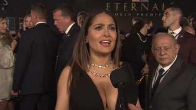 Salma Hayek, why must her tits be so big
