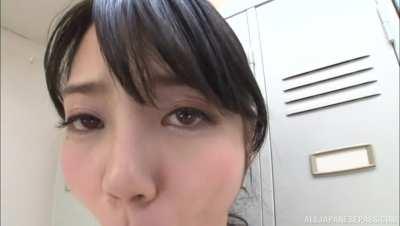 Hot Japanese teen solo masturbation toy