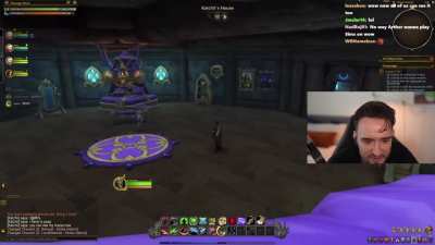 Katchii letting Arther into her house in WoW