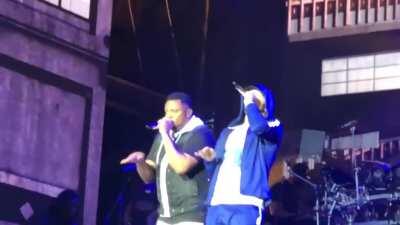 Eminem rapping rap god at the age of 46. 6 years after the song came out!