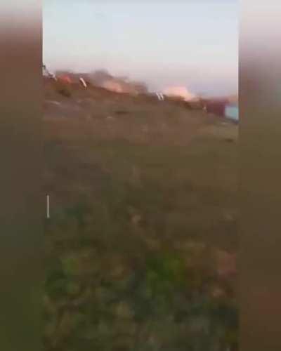 The moment a big industrial gas leak caught fire in Mohammedia, Morocco. 22/12/2022. 0 Casualties.