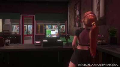 Girl enjoys her doughnut (with sound)