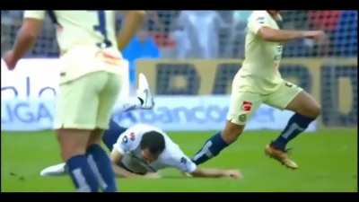 While playing soccer