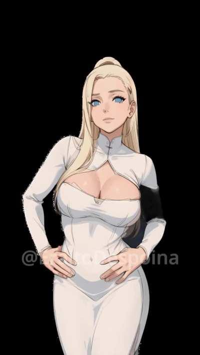 Ino Yamanaka showing of her new dress! tell me what you think!