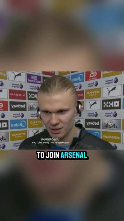 Haaland apologizes to Arteta