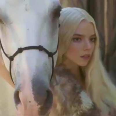Video edit, Instyle just Anya on a white horse