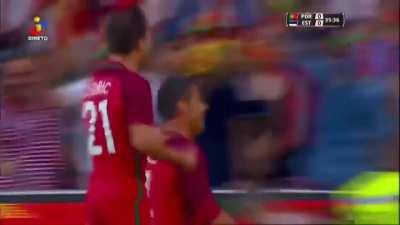 Tobi and Manny have just recreated this Quaresma and Ronaldo goal 😭😭