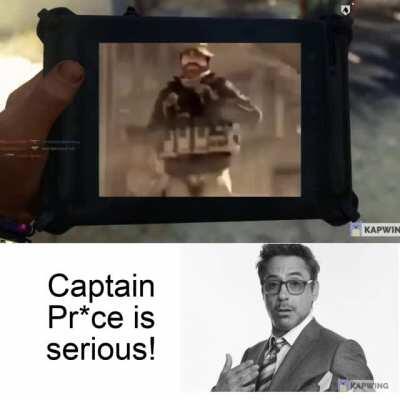Captain Pr*ce is serious!!