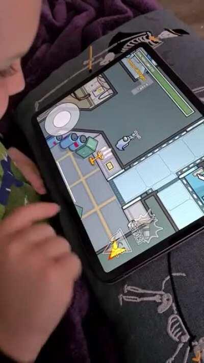 My kid uses among us to learn!