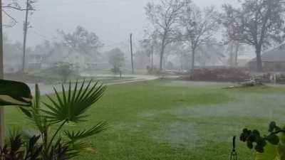 A hard rain here in Louisiana.