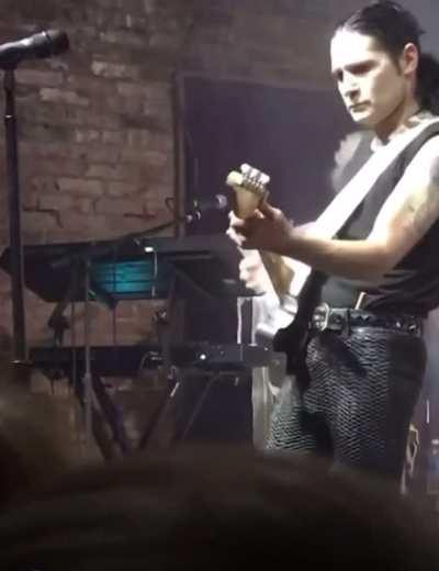 to sing into the mic