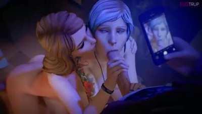 Rachel And Chloe Sharing A Cock Porn (Fugtrup) [Life is Strange]