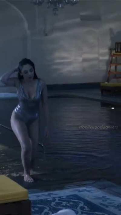 Sobhita Dhulipala's Hottest Scenes From The Web Series 'The Night Manager' - Part 3 - Swimming in Silver Monokini