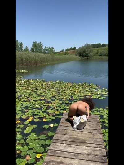 Dive into my pussy and don't come up for air until I'm shaking.